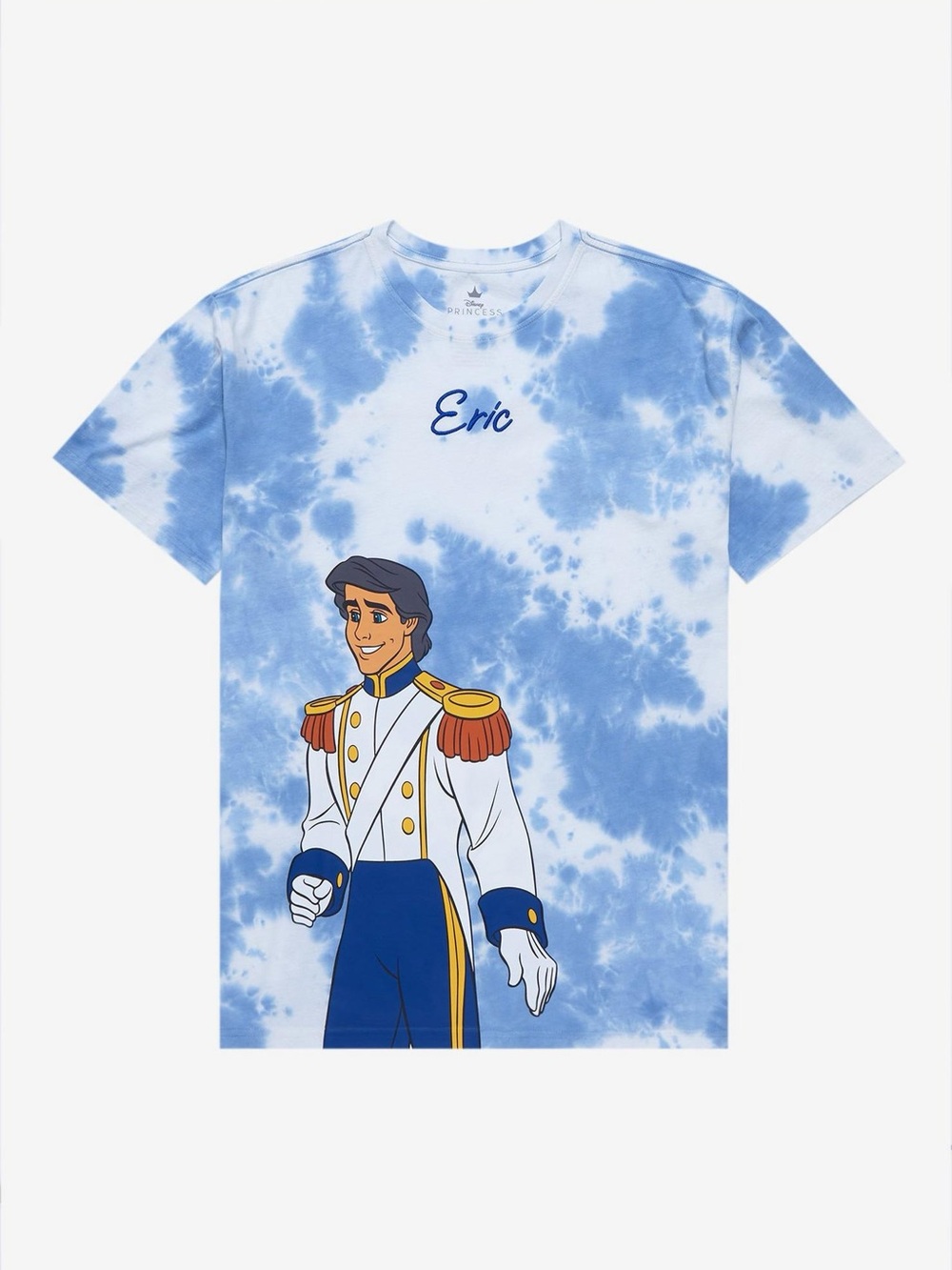 Disney The Little Mermaid Prince Eric Wedding Couples Tie-Dye T-Shirt